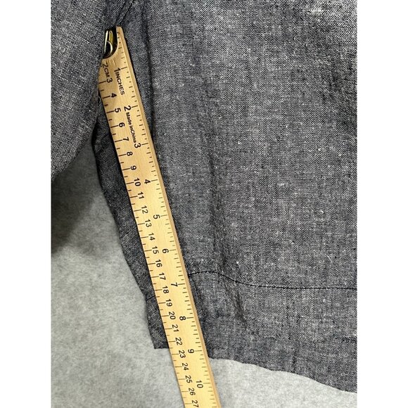 J Crew Linen Shorts Chambray Men SZ 38 Above Knee Chino 9’‘ - Picture 6 of 8